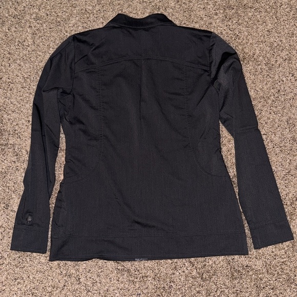 Healing Hands Charcoal Gray Zip up Jacket XS - Picture 2 of 4